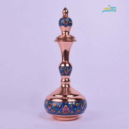 خرید، قیمت و مشخصات تُنگ شلغمی 30 مس و پرداز، با ورق مس ضخیم و روکش پلی استر درجه 1 | هنرظریف