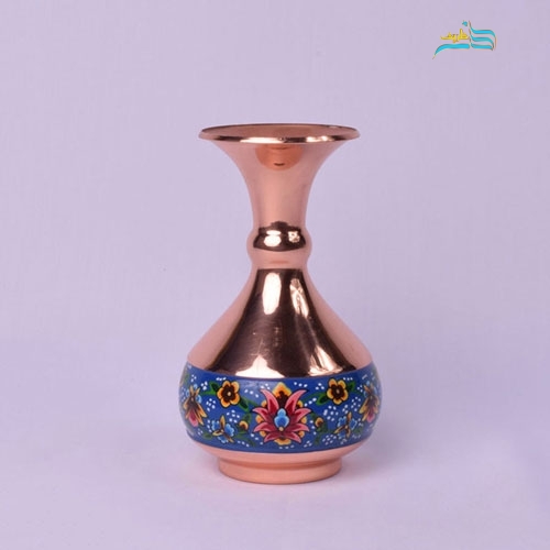 خرید، قیمت و مشخصات گلدان شلغمی 15 مس و پرداز، با روکش پلی استر و ورق مس ضخیم با کیفیت | هنرظریف