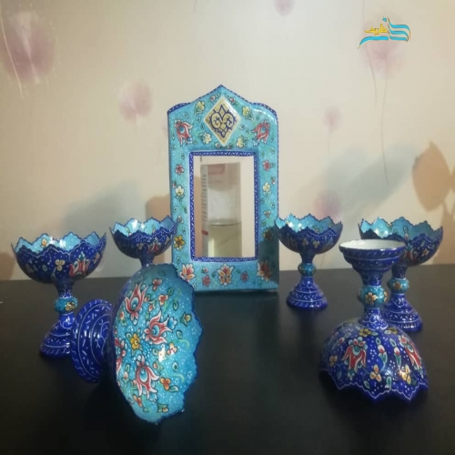 خرید هفت سین میناکاری مس لعاب شده ضد خش نفیس | هنرظریف