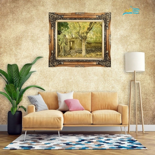 خرید، قیمت و مشخصات تابلو فرش طرح باغ توت، بافته شده در تبریز مناسب طرفداران سبک سنتی و مدرن | هنرظریف