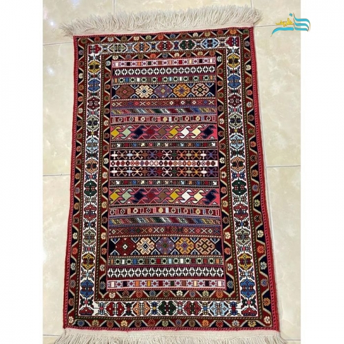 خرید، قیمت و مشخصات گلیم مدرن سیرجان جنس پشم کرک مرینوس با رنگ طبیعی ثابت گیاهی با کیفیت بالا | هنرظریف