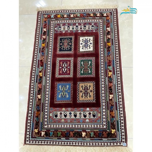 خرید، قیمت و مشخصات گلیم دستبافت جدید سیرجان محصول گالری نفیس با رنگ طبیعی و کیفیت بالا | هنرظریف