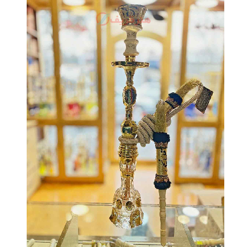 خرید، قیمت و مشخصات قلیان برنجی چهار پر شمش یک مرتبه، طرح فرانسه طلا کوب، گارانتی 10 ساله ارزان و باکیفیت _ هنرظریف