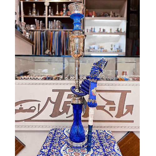 خرید، قیمت و مشخصات قلیان کامل برنجی شمش یخی، شیشه تراش زنبوری، گارانتی 10 ساله ارزان و باکیفیت _ هنرظریف