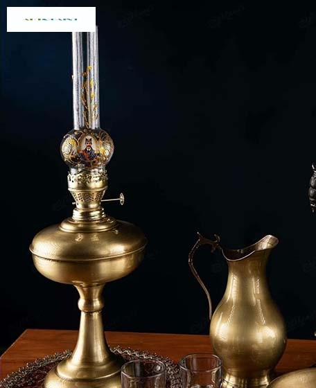سماور زغالی برنجی 6 لیتری طرح جام، دارای روکش نانو، محصول اصفهان