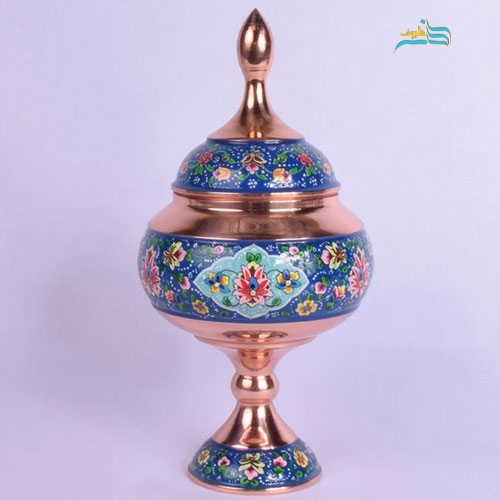 شکلات خوری مسی سایز 22 مس و پرداز نقاشی دست