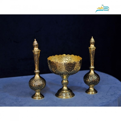 قلم زنی گل مرغ روی تنگ و آجیل خوری