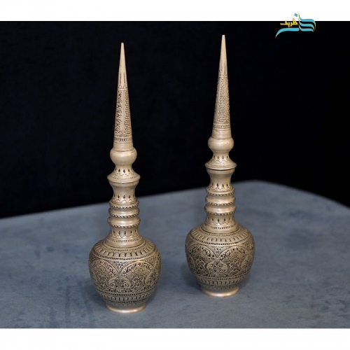 روکش کوره ای نقره روی تنگ شاخدار برنجی