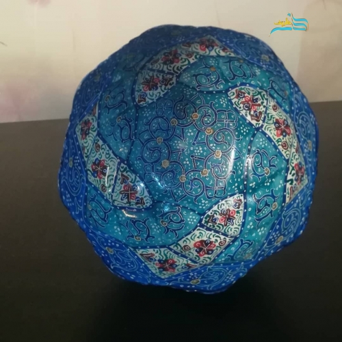 نمای جزئیات سطح و کیفیت ساخت بستنی خوری میناکاری