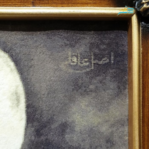 تابلو فرش دستباف تبریز زن و قوها استاد عاقلی ۱۱۰ در ۸۰ با قاب