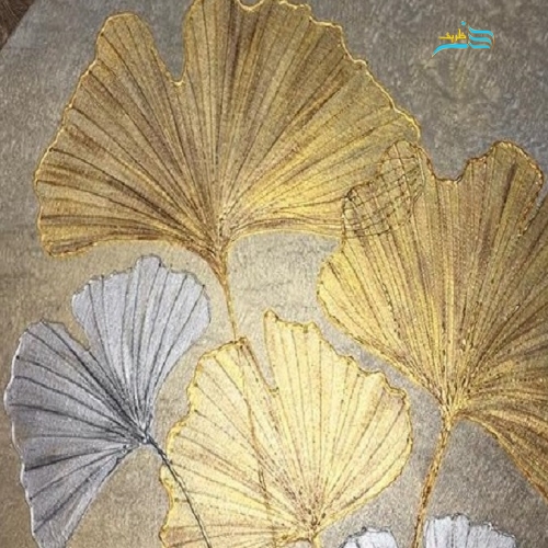 تابلو گرد گل ژینکو طلایی نقره ای متالیک درخشان ضد آب قطر ۵۰