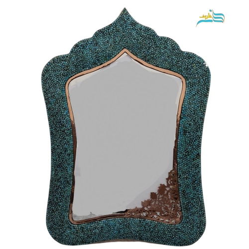 ست آینه و لاله و میز کنسول فیروزه‌کوبی و قلم‌زنی پرنسا