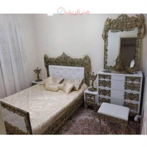 سرویس خواب آلومینیومی، مدل سیمرغ، پارچه دارای رنگ بندی، آلومینیوم ضخیم، با ضمانت کیفیت کالا - هنرظریف