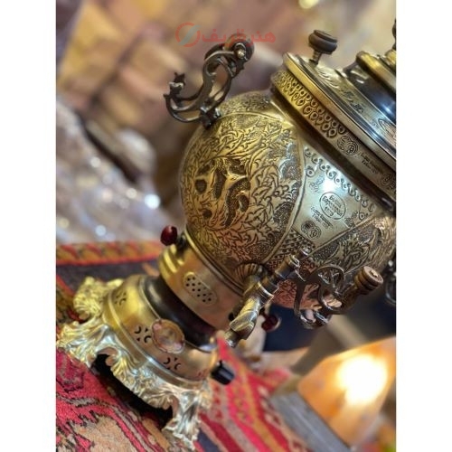 سماور گازی شش لیتری با کیفیت بالا، جنس برنج و ورق ضخیم