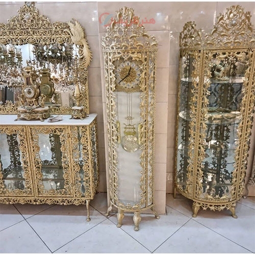 ساعت ایستاده، بسیار شیک و خیره کننده با آبکاری درجه یک / هنر ظریف