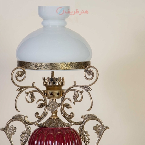 آباژور رومیزی طرح شهرزاد جنس برنز سرامیک دارای رنگبندی - هنرظریف