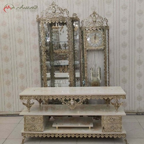 سرویس جهیزیه برنزی 3 پارچه کد 8029 با طراحی طرح گل رز همراه با گارانتی، صفحه ام دی اف - هنرظریف