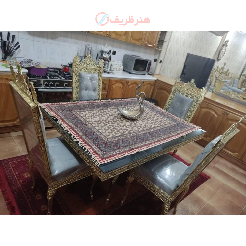میز ناهارخوری چهار نفره آلیاژی، استحکام بالا - هنرظریف