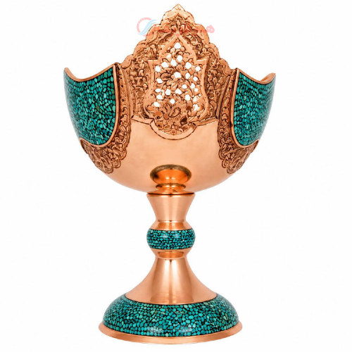 کشکول فیروزه کوبی پرنسا، مدل قلم زنی