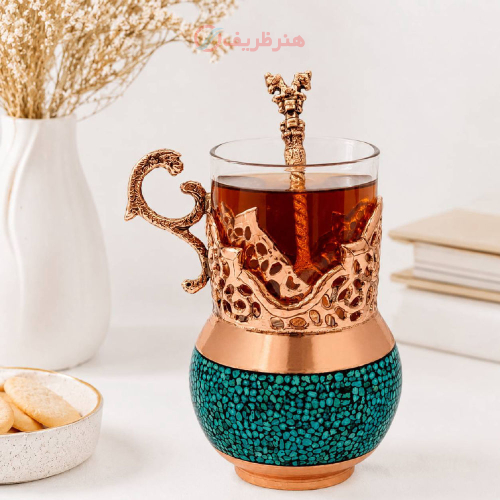 گالش(پایه استکان) چای خوری فیروزه کوبی