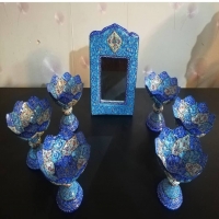 هفت سین میناکاری مسی لعاب شده بسیار زیبا و ماندگار، با ضمانت محصول | هنرظریف