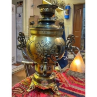 خرید آنلاین، سماور گازی 6 لیتری با کیفیت عالی، طراحی دلنشین با ورق ضخیم و رنگ نسوز | هنرظریف
