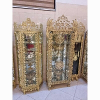 خرید، قیمت و مشخصات بوفه تاجدار طرح سیمرغ با کیفیت عالی و رنگ ثابت با ضخامت بالا و روکش برنز محصول اصفهان | هنرظریف