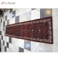 خرید آنلاین، فرش کناره یا راهرویی دستبافت همدان کد 39027 در طرح و نقشه شیک 9 ترنج، زیر قیمت بازار | هنرظریف