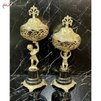 خرید، ظرف شکلات خوری برنزی پایه سنگی و کیفیت درجه یک، به قیمت تولیدی | هنرظریف