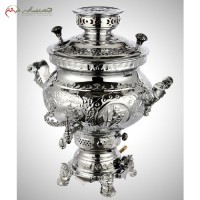 خرید، قیمت و مشخصات سماور 12 لیتری نادیا و قلم سنتی با طراحی شیک و بدنه برنجی آبکاری شده با ضمانت 12 ماهه - چترزندگی