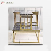 خرید آنلاین، جلو مبلی و میز عسلی فلزی با طراحی ساده و شیک و آبکاری درجه یک، به قیمت تولیدی | هنرظریف